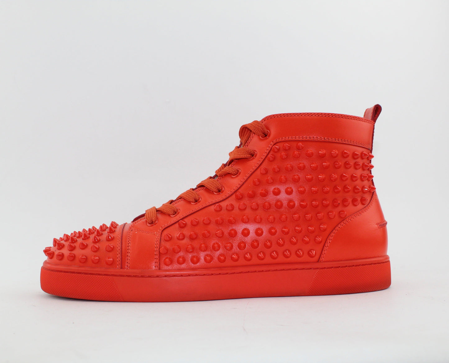 CHRISTIAN LOUBOUTIN  LOUIS SPIKES HIGH TOP SNEAKER  MEN SIZE 43