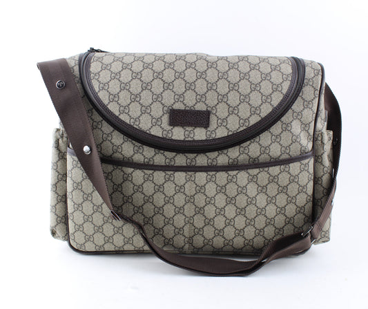 GUCCI GG SUPREME DIAPER BAG