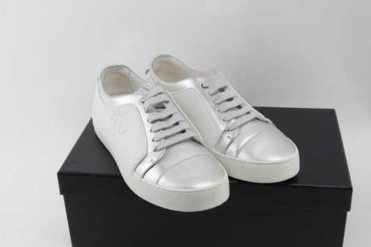 CHANEL  PVC TWO TONE SNEAKERS size 37