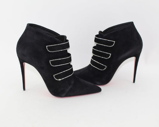 CHRISTIAN LOUBOUTIN TRINIBOOT STRASS SIZE 40
