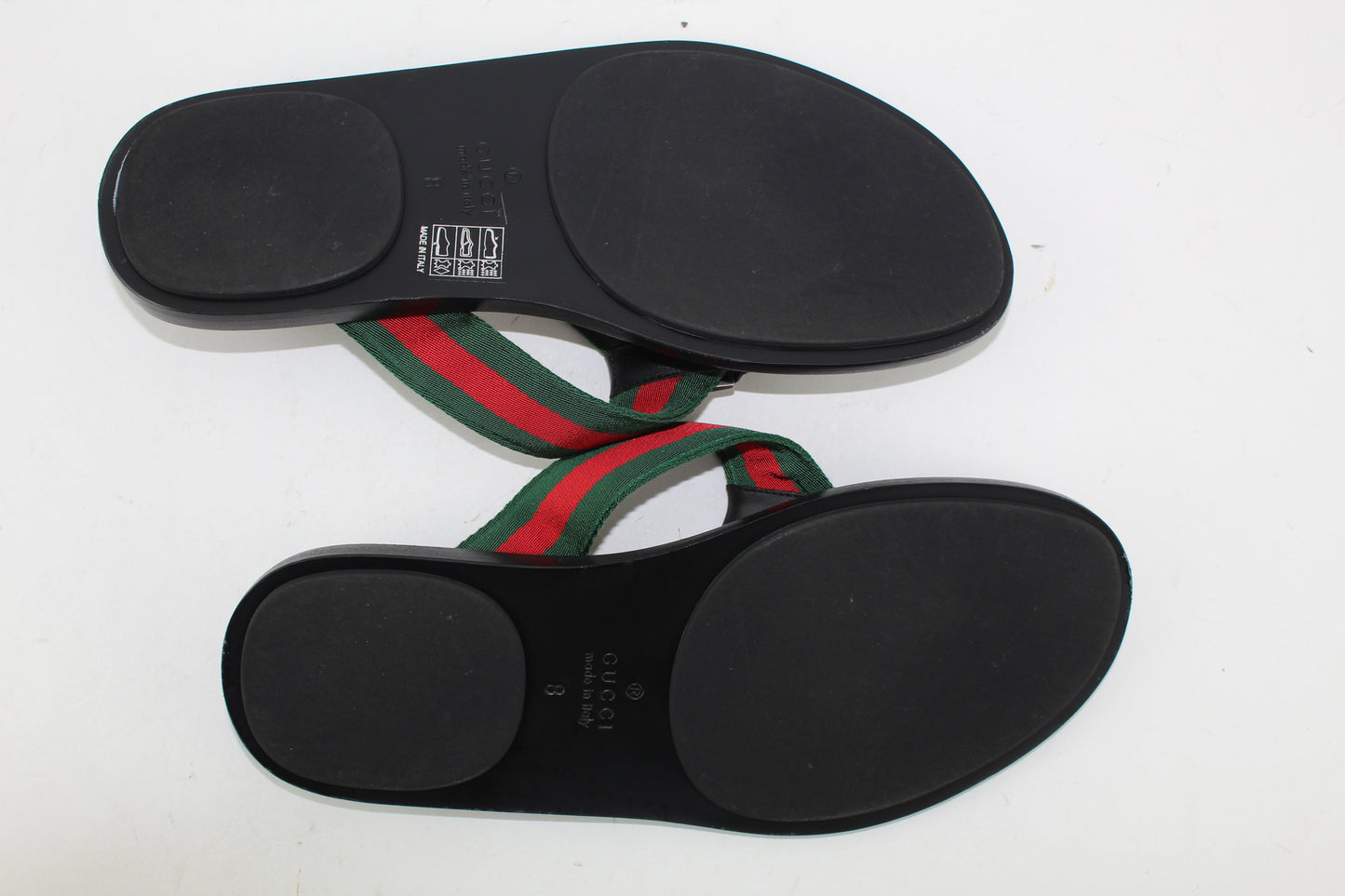 GUCCI WEB STRAP THONG SANDAL SIZE 8