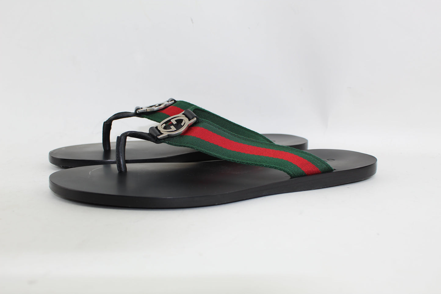 GUCCI WEB STRAP THONG SANDAL SIZE 8