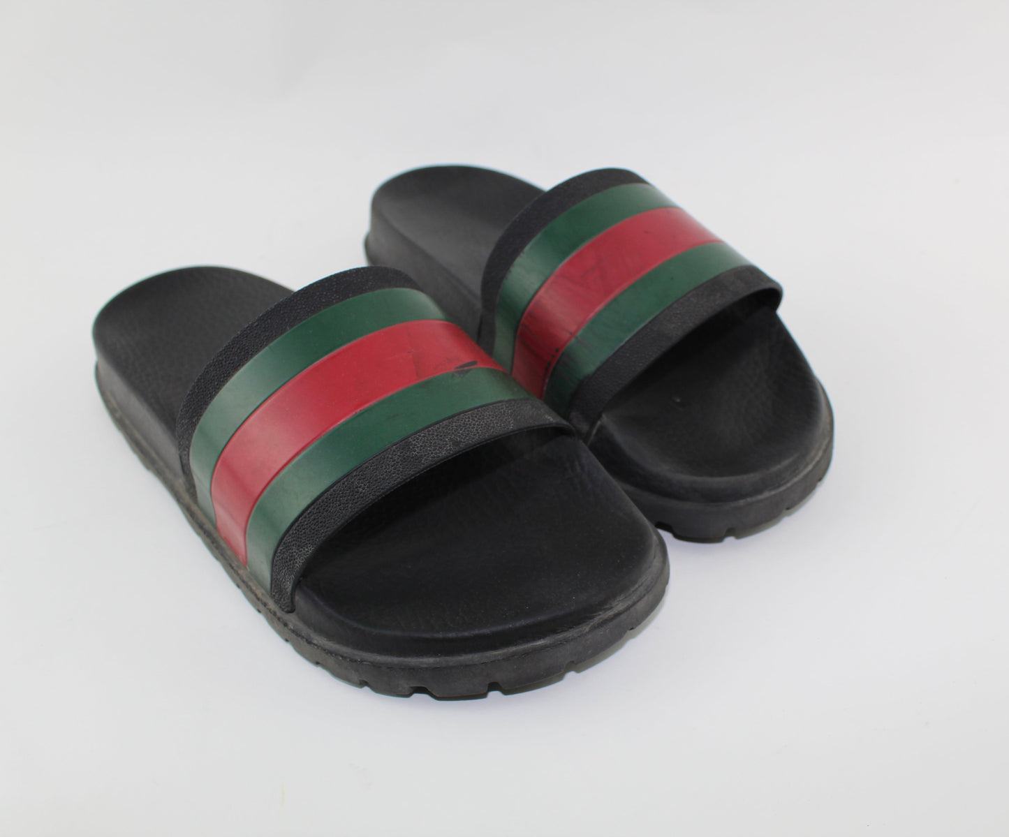 GUCCI WEB SLIDE SANDAL SIZE 7
