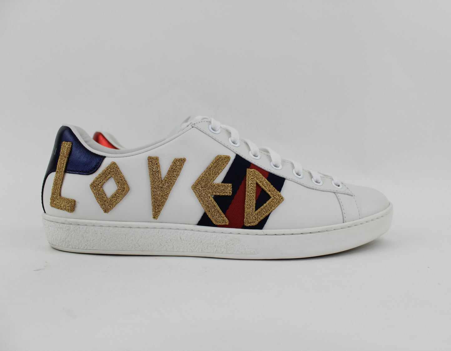 GUCCI WOMEN’S ACE EMBROIDERED SNEAKER SIZE 39.5