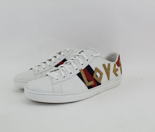 GUCCI WOMEN’S ACE EMBROIDERED SNEAKER SIZE 39.5