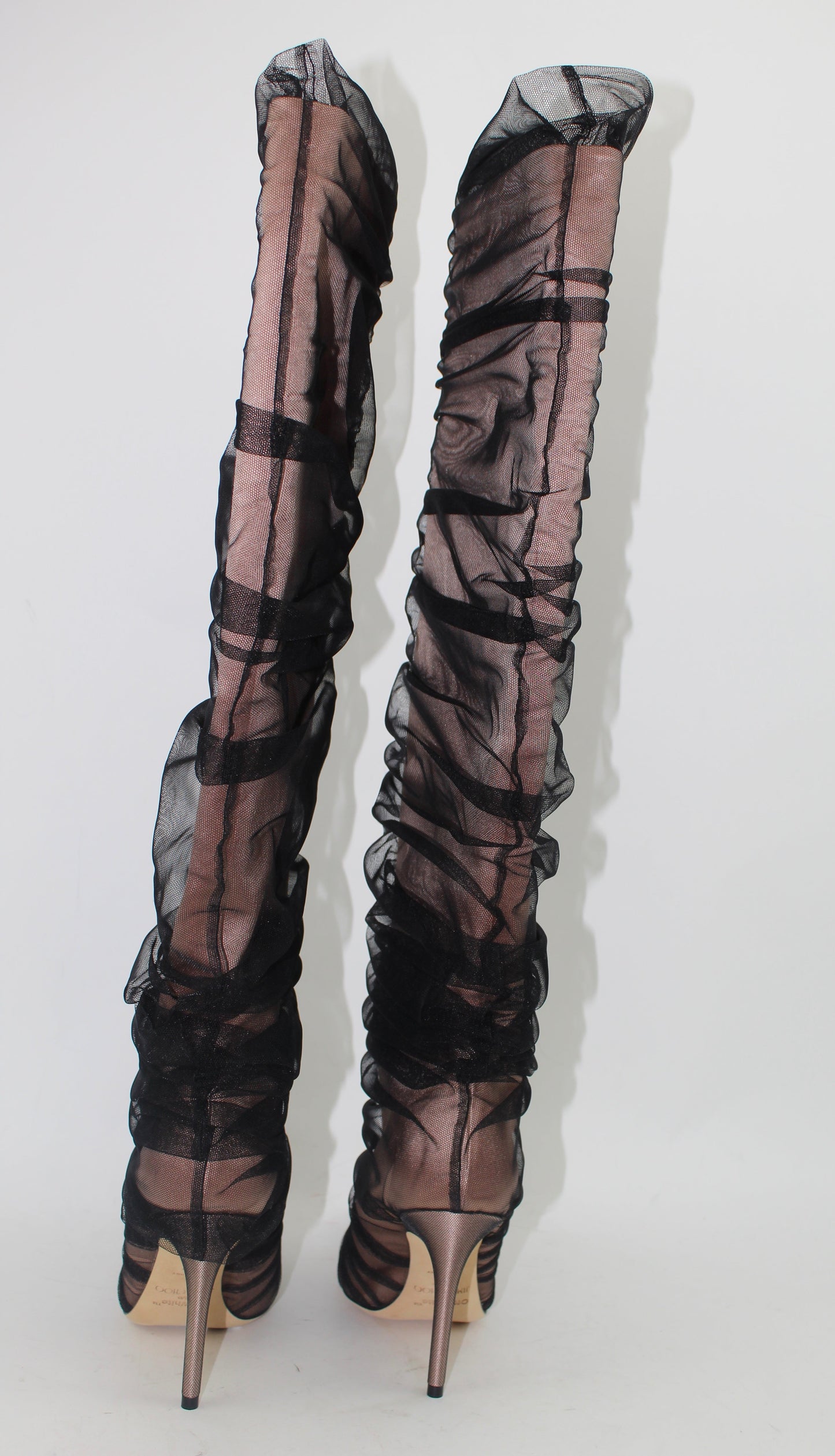 JIMMY CHOO C/O OFF WHITE ELISABETH BOOT