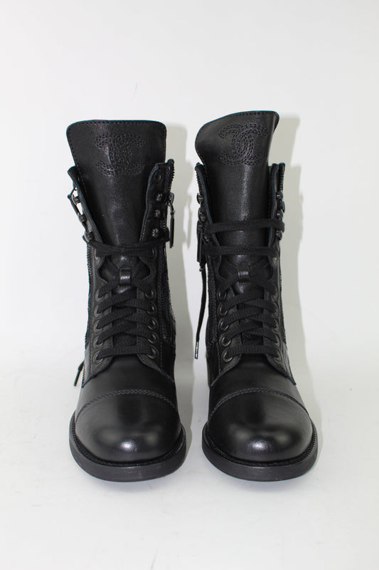 CHANEL COMBAT BOOTS
