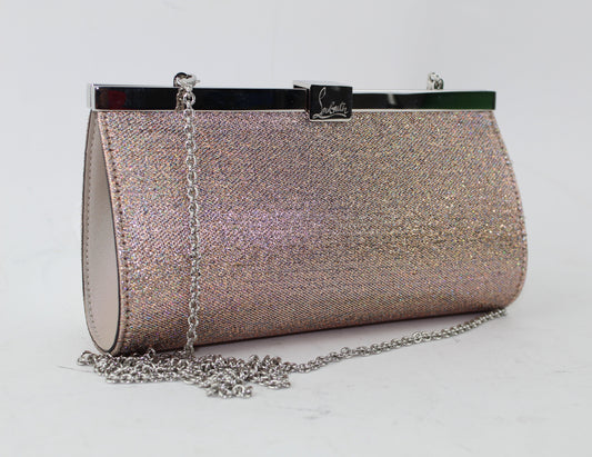 CHRISTIAN LOUBOUTIN PALMETTE SMALL EVENING CLUTCH