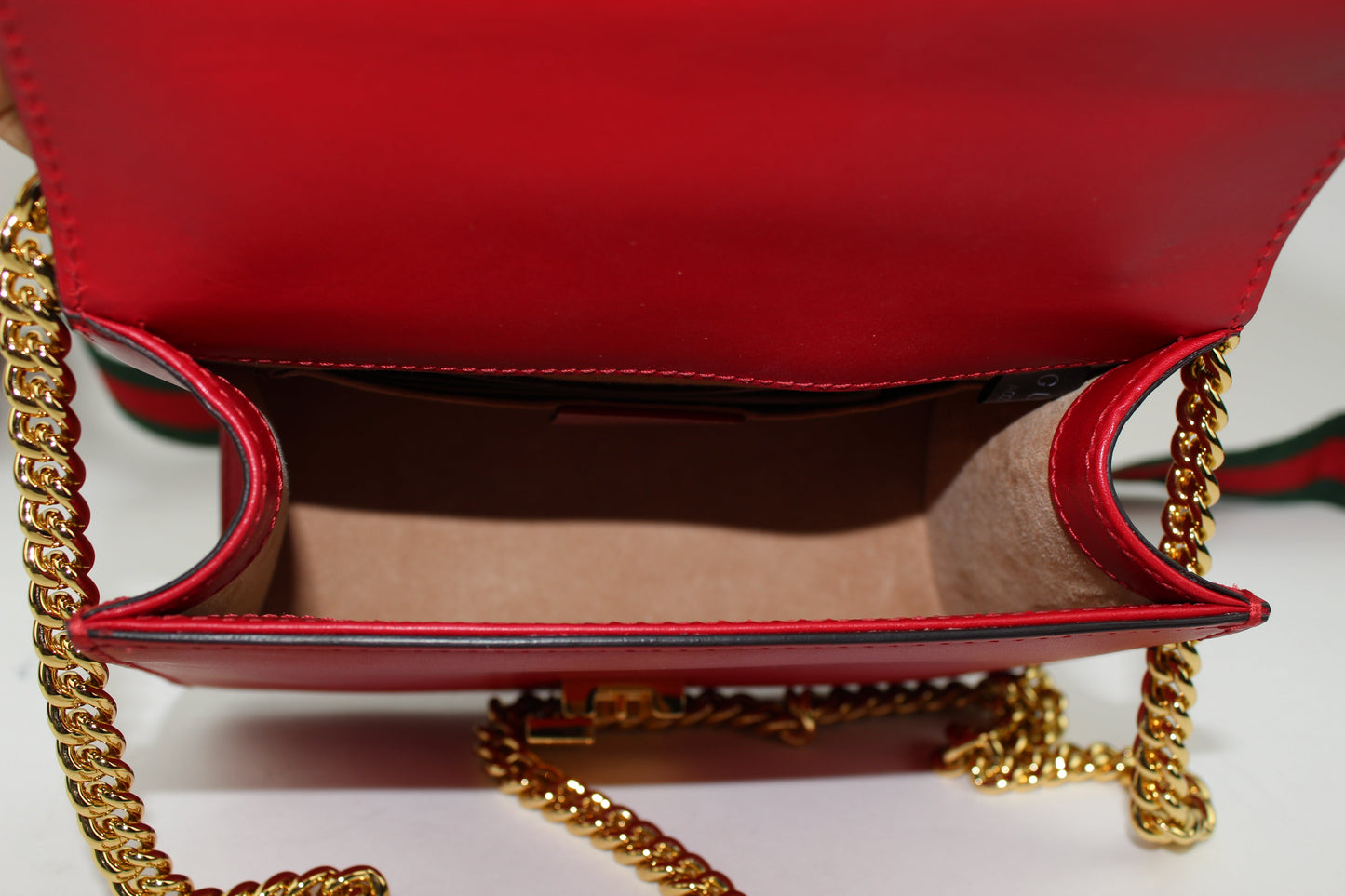 GUCCI SYLVIE LEATHER MINI CHAIN BAG
