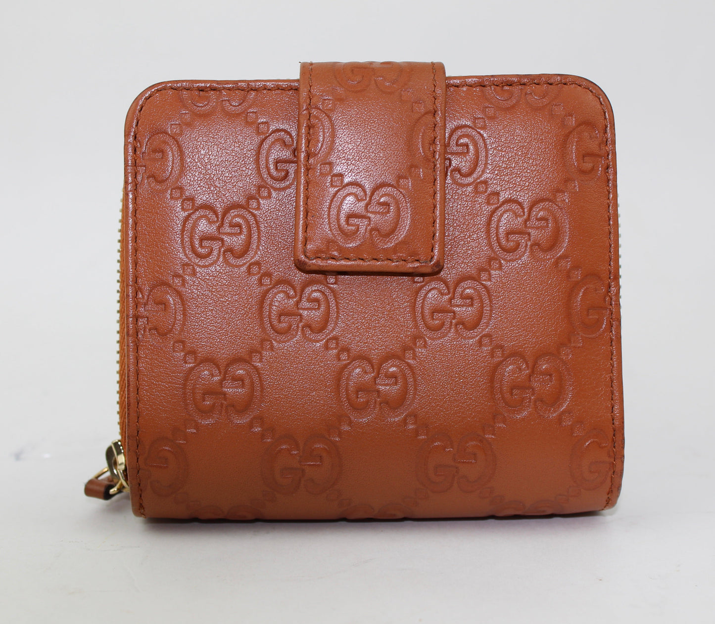 GUCCI LEATHER SIGNATURE WALLET