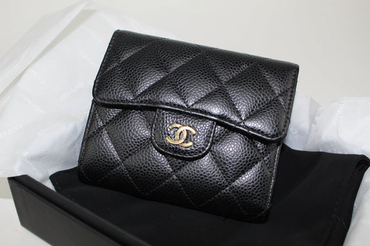 CHANEL CLASSIC SMALL CAVIER FLAP WALLET
