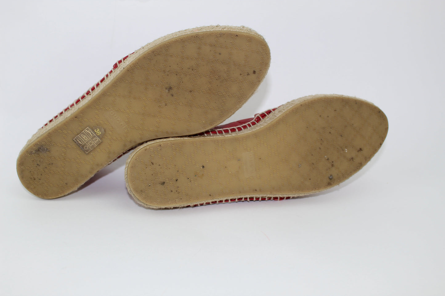 GUCCI SIGNATURE LEATHER ESPADRILLE