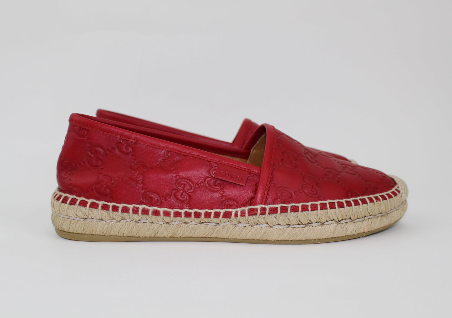 GUCCI SIGNATURE LEATHER ESPADRILLE