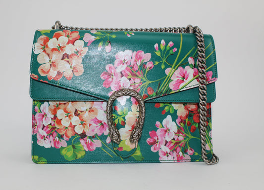 GUCCI MEDIUM DIONYSUS BLOOMS SHOULDER BAG