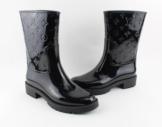 LOUIS VUITTON DROPS FLAT HALF BOOT SIZE 38