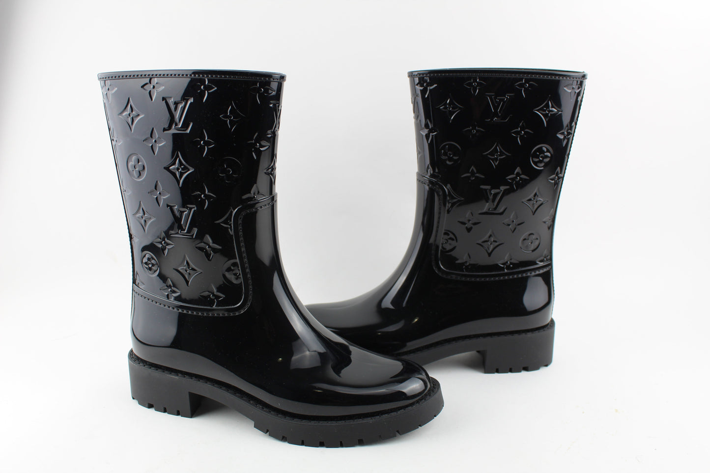 LOUIS VUITTON DROPS FLAT HALF BOOT SIZE 38