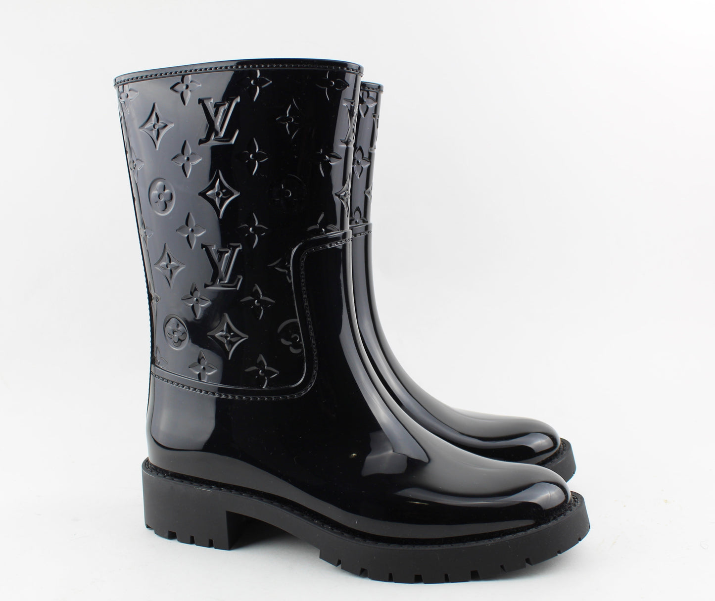 LOUIS VUITTON DROPS FLAT HALF BOOT SIZE 38