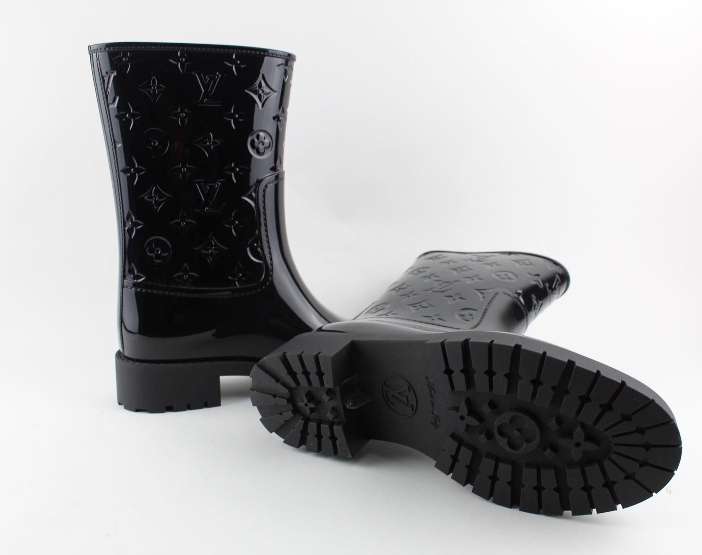 LOUIS VUITTON DROPS FLAT HALF BOOT SIZE 38