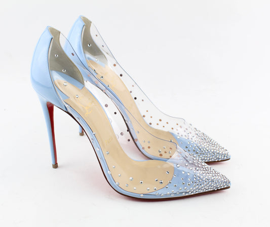 CHRISTIAN LOUBOUTIN DEGRASTRASS PVC 100MM SIZE 40