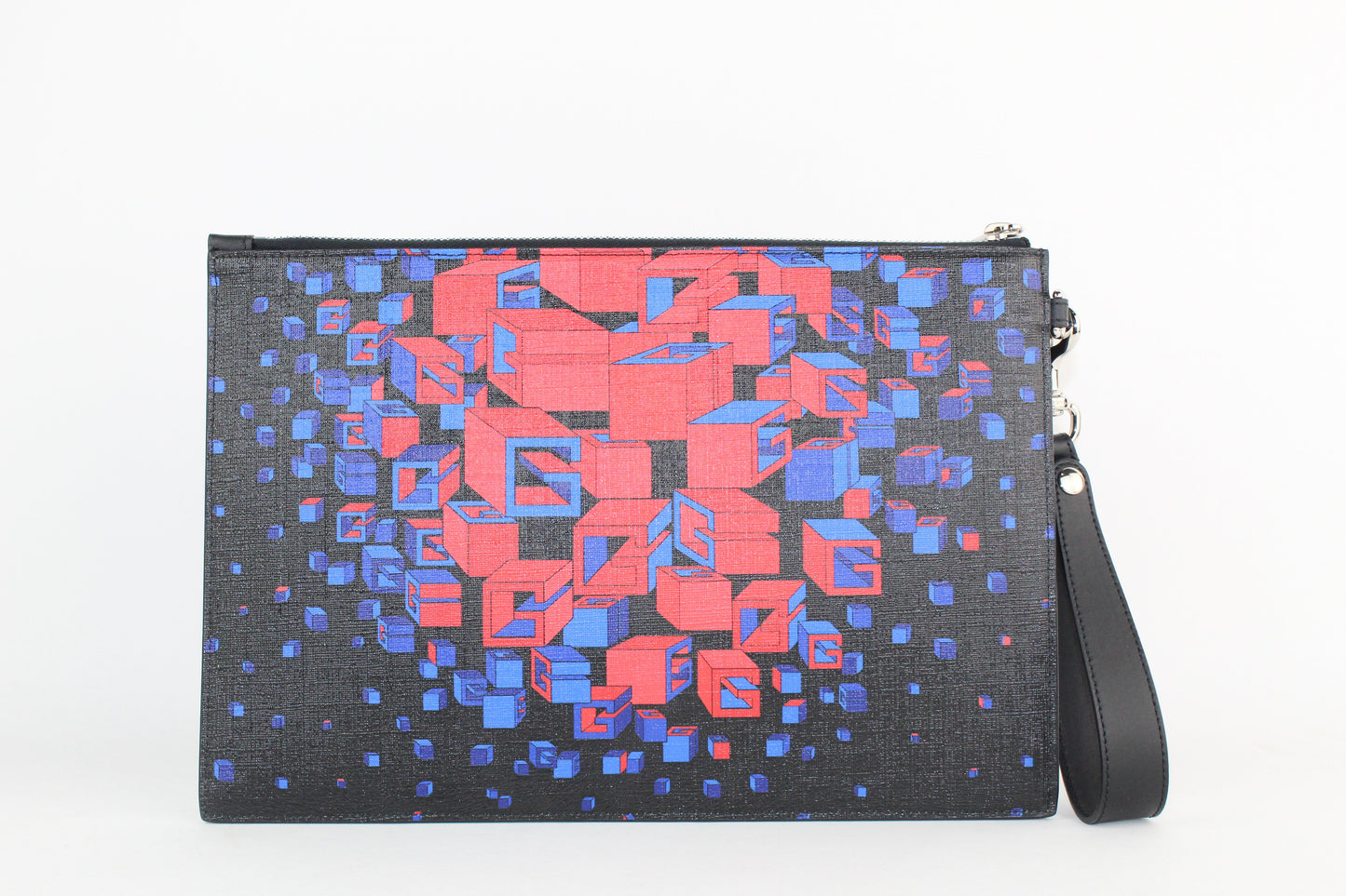 Gucci Red and Blue Graphic Pouch