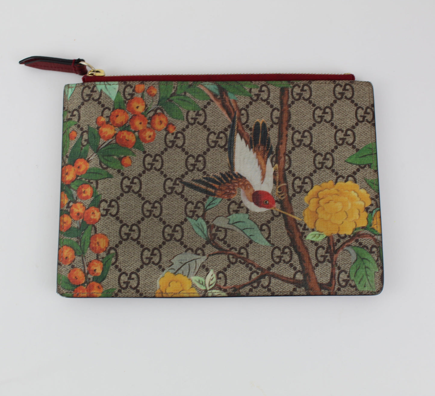 GUCCI GG SUPREME CANVAS ZIP POUCH