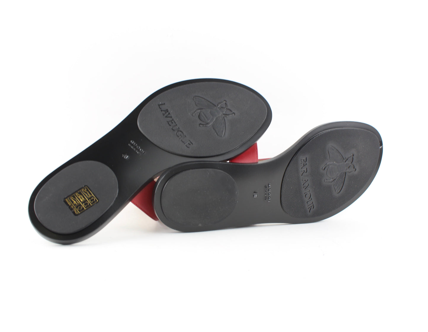 GUCCI LEATHER THONG SANDAL size 38.5
