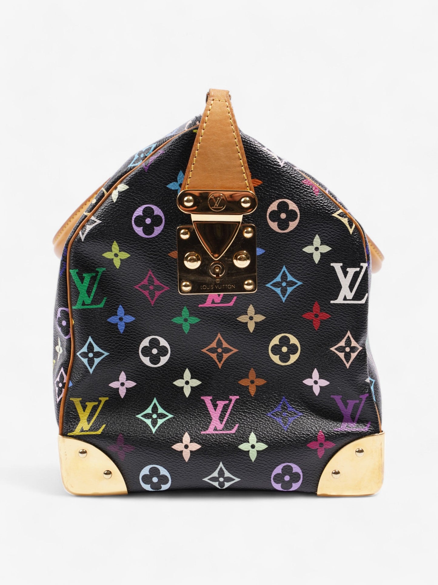 Louis Vuitton Speedy Black / Multicolour Coated Canvas 40