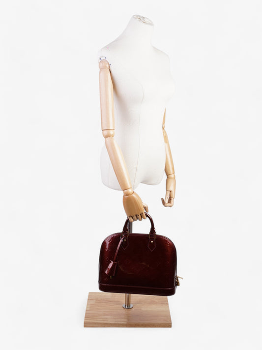 Louis Vuitton Alma Monogram Vernis / Amarante Vernis Leather PM