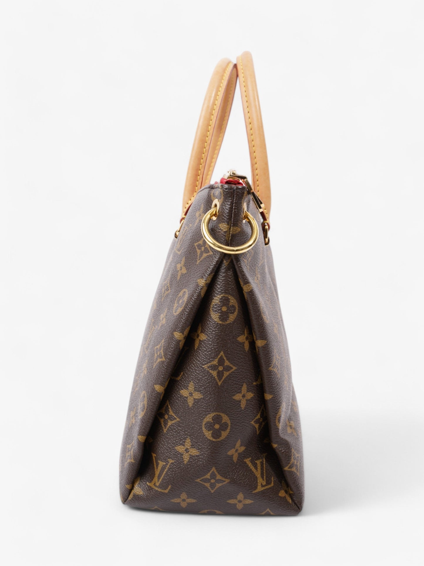 Louis Vuitton Pallas Monogram / Red Coated Canvas MM