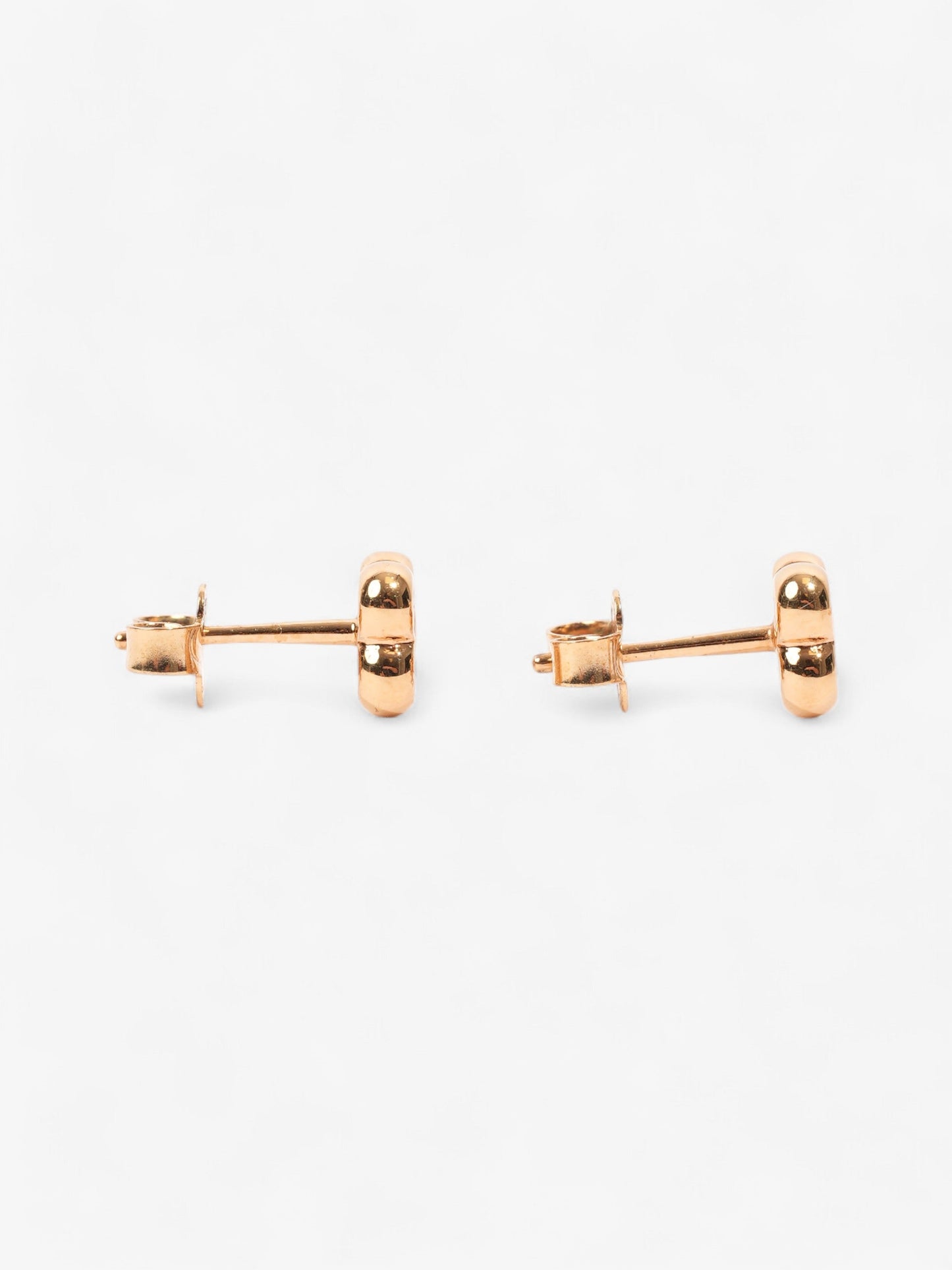 Louis Vuitton Gold Flower Logo Studs Gold Base Metal