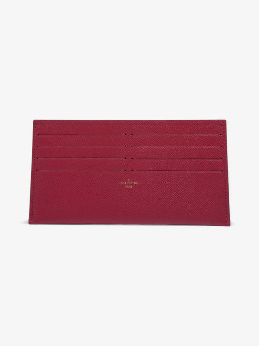 Louis Vuitton Felicie Card Holder Insert Fuschia Calfskin Leather