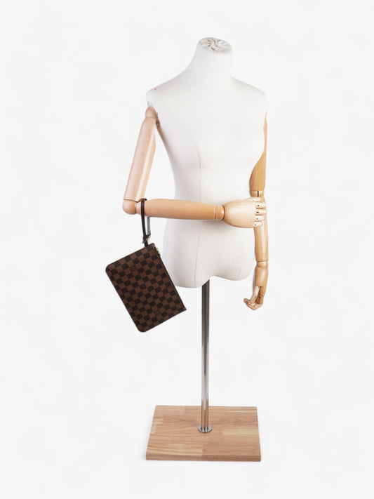 Louis Vuitton Neverful Pochette Damier Ebene Coated Canvas