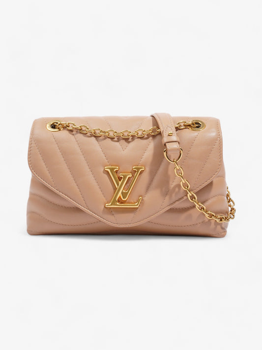 Louis Vuitton New Wave Chain Bag Beige Leather MM