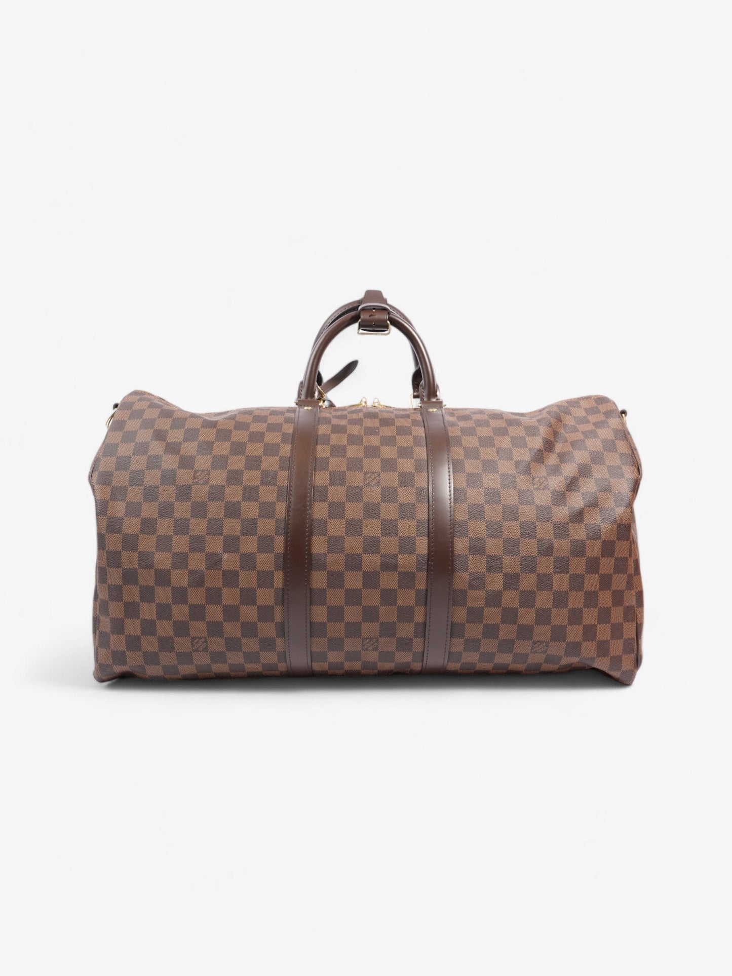 Louis Vuitton Keepall Bandouliere 55 Damier Ebene Coated Canvas