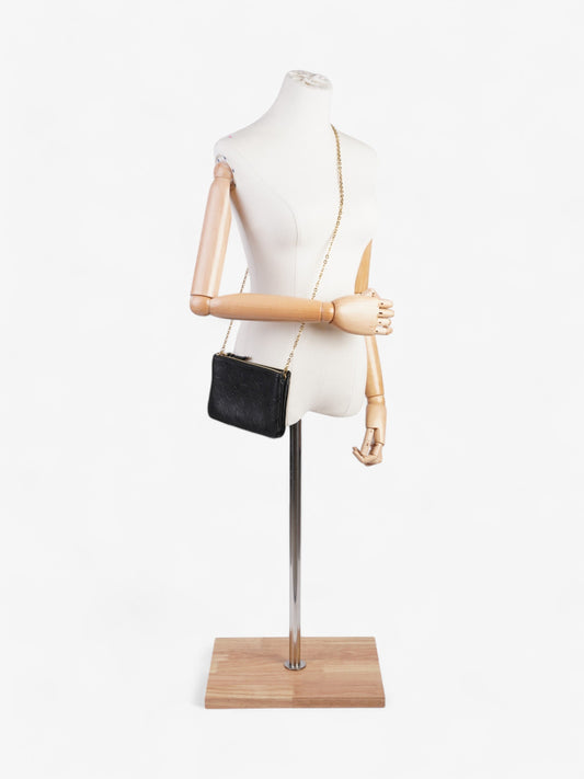 Louis Vuitton Double Zip Pochette Monogram Empreinte Empreinte Leather