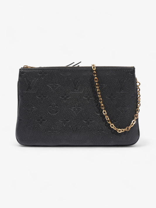 Louis Vuitton Double Zip Pochette Monogram Empreinte Empreinte Leather