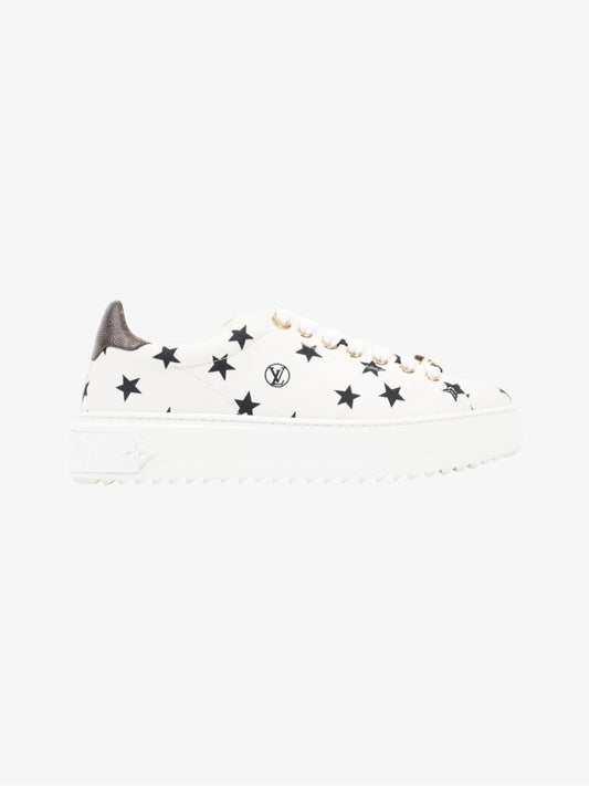 Louis Vuitton Time Out Star Sneakers White  / Black / Monogram Canvas EU 38 UK 5