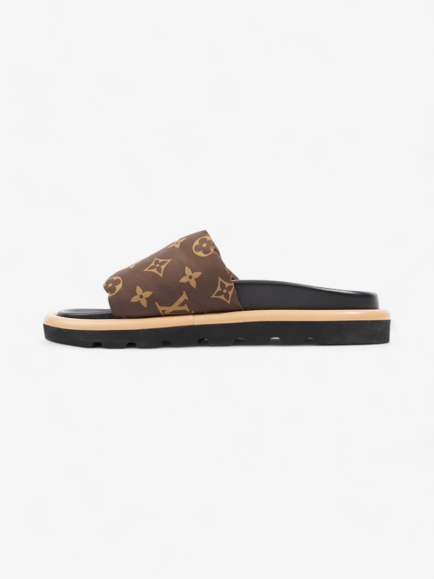 Louis Vuitton Pool Pillow Slides Khaki Monogram Nylon EU 39 UK 6