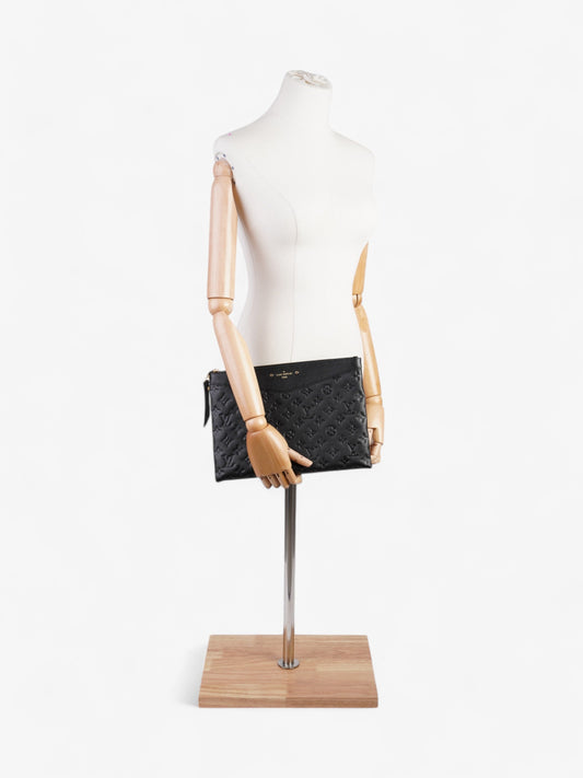 Louis Vuitton Daily Pouch Black Empreinte Leather