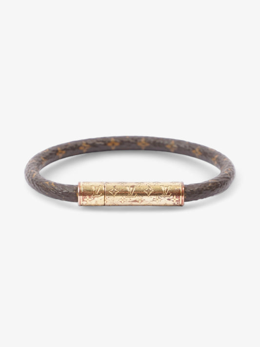 Louis Vuitton LV Confidential Bracelet Monogram / Gold Coated Canvas 19