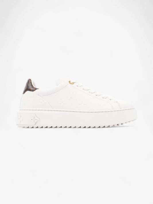 Louis Vuitton Time Out Sneaker White / Brown Monogram Leather EU 36.5 UK 3.5