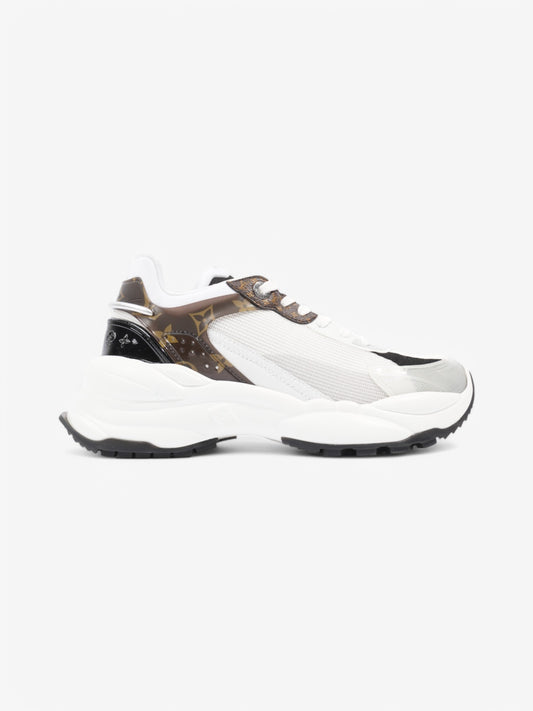Louis Vuitton Run 55 Sneakers White  / Black / Monogram Mesh EU 38 UK 5