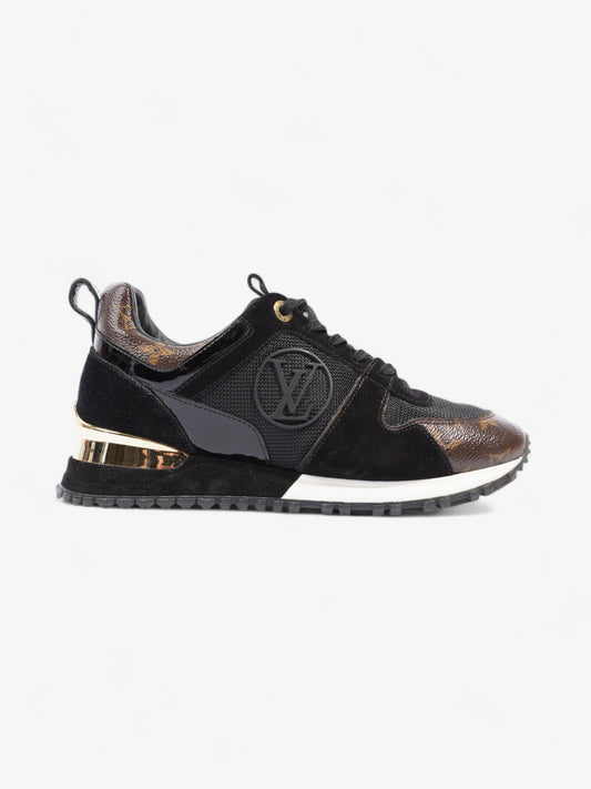 Louis Vuitton Run Away Trainer N/A Black / Monogram / Gold Suede EU 36.5 UK 4.5