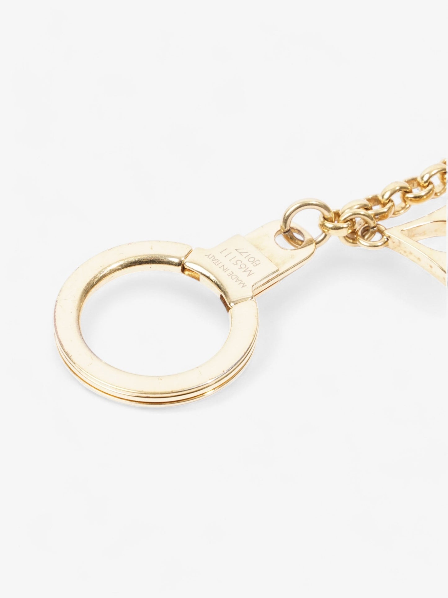 Louis Vuitton Monogram Bag Charm Gold Base Metal