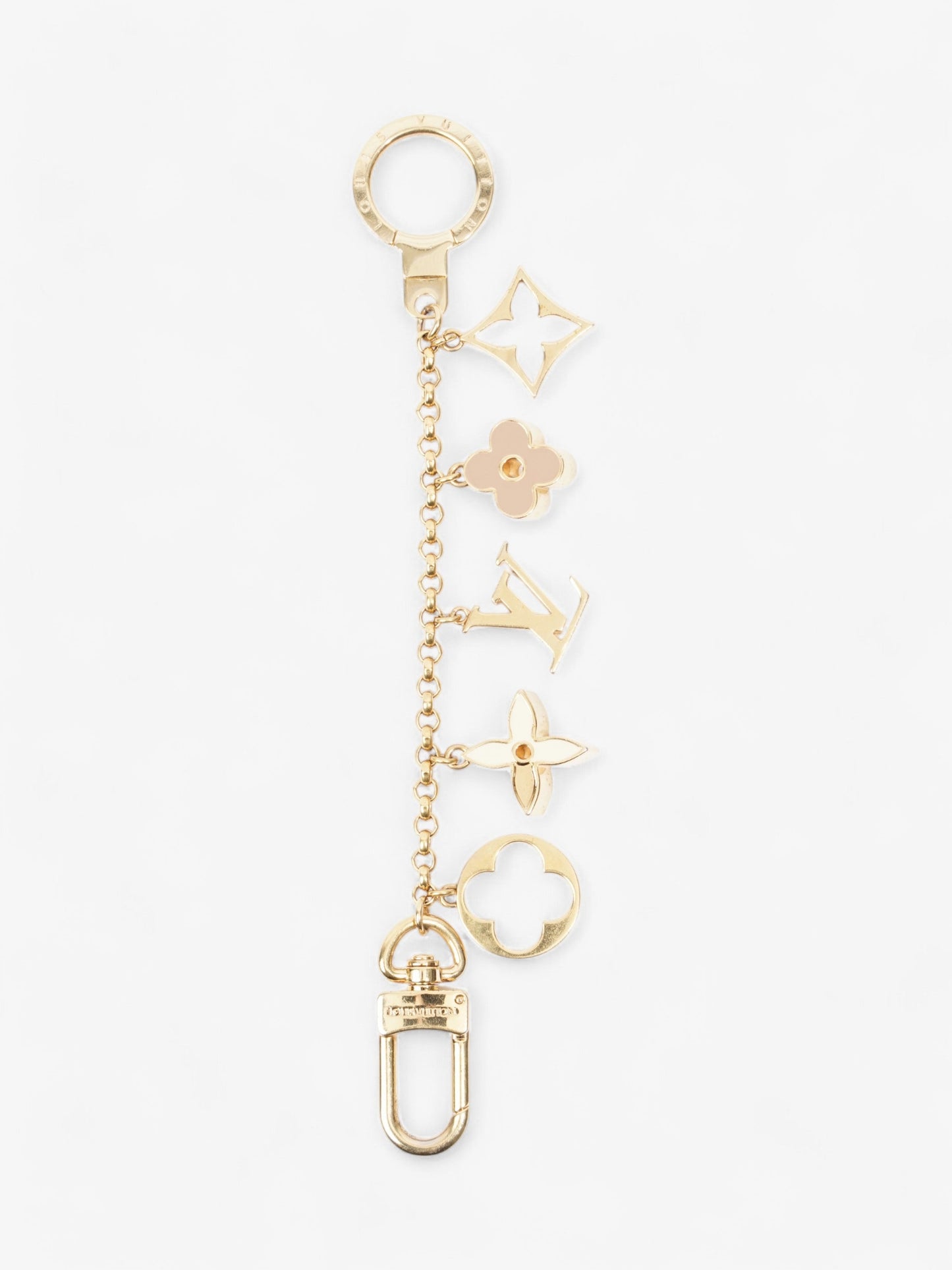 Louis Vuitton Monogram Bag Charm Gold Base Metal