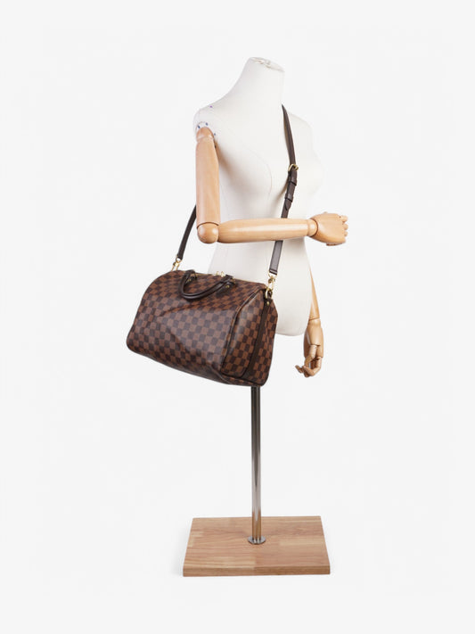 Louis Vuitton Speedy Bandouliere Damier Ebene Coated Canvas 30