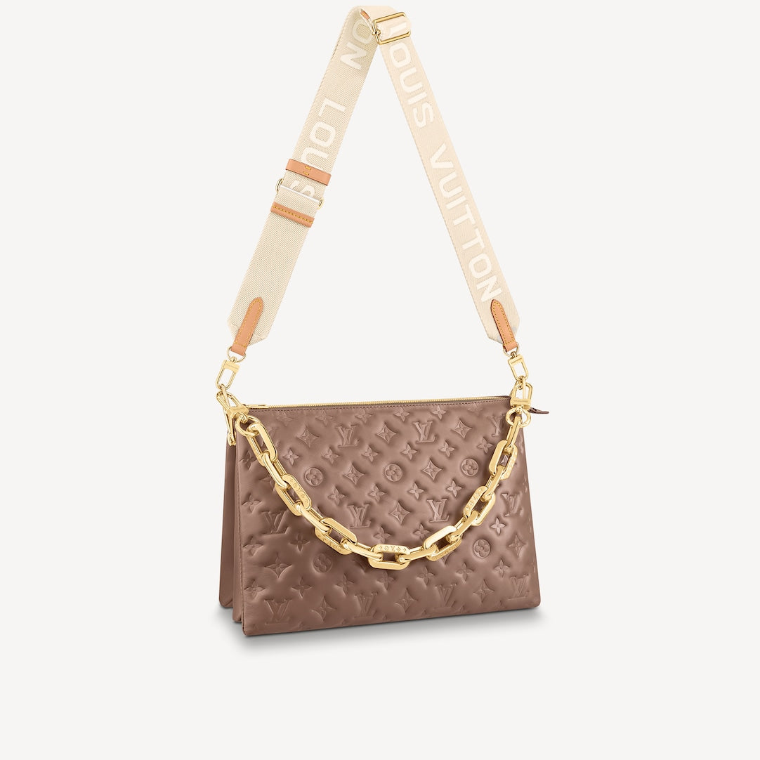 Louis Vuitton Coussin MM in Taupe