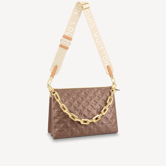 Louis Vuitton Coussin MM in Taupe