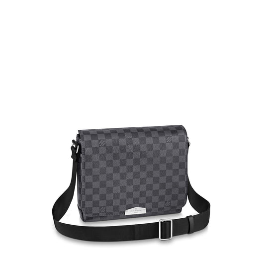 Louis Vuitton District PM Messenger Bag in Damier Graphite Canvas