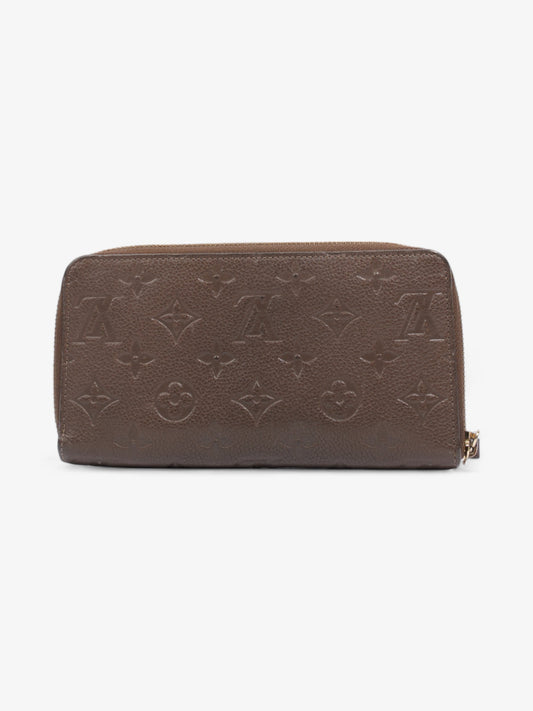 Louis Vuitton Zippy Wallet Taupe Lambskin Leather